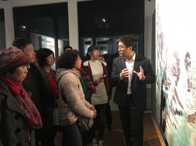 “敦煌壁画艺术精品高校公益巡展”在校拉开帷幕